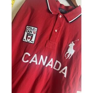 Polo Ralph Lauren Shirt Vintage 90s Canada 10 Offshore Team Polo Rugby Mens 3XB